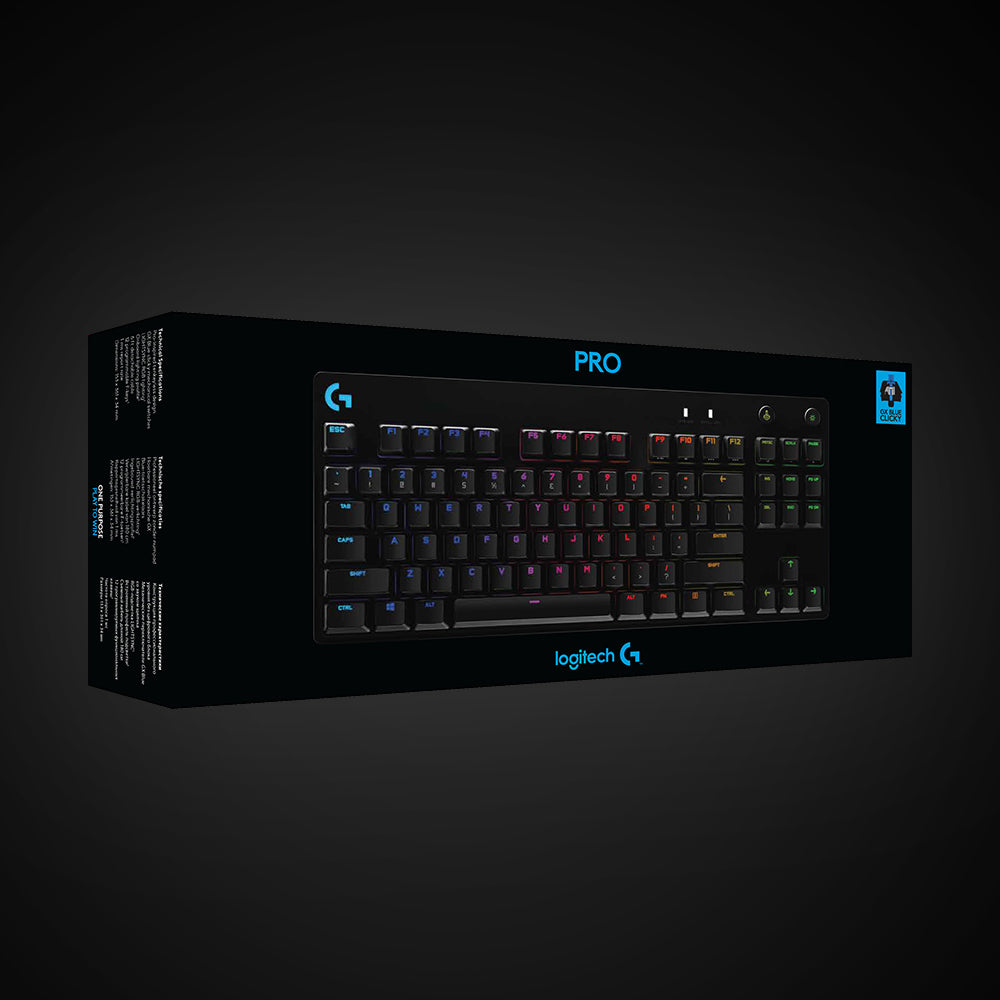 Logitech G Pro Mechanical – Gaming-Tastatur TKL – Mechanisch, RGB – Kabelgebunden, USB – QWERTZ (DE) – Schwarz