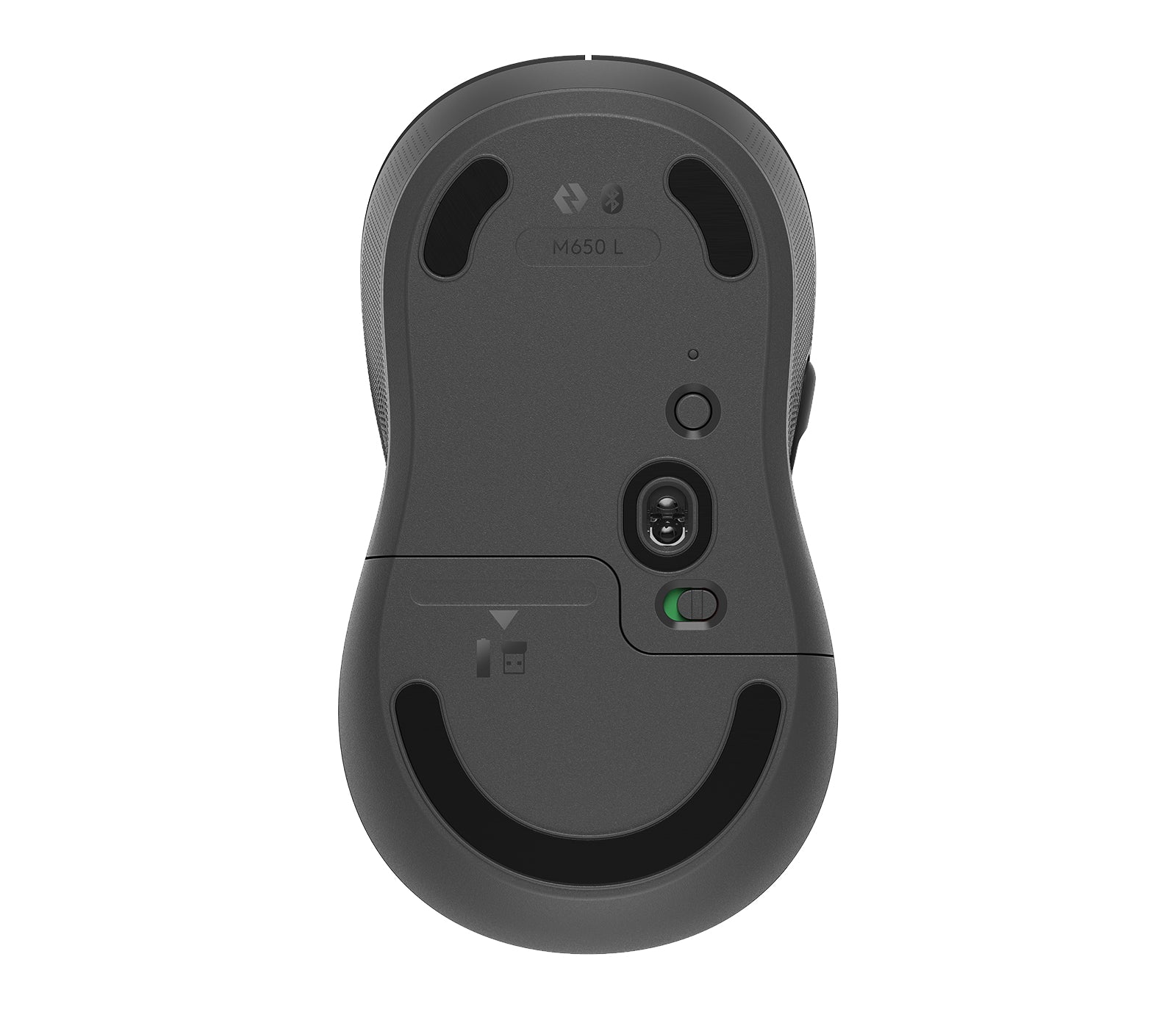 Logitech M650 L Maus – kabellos, für Rechtshänder, Graphit