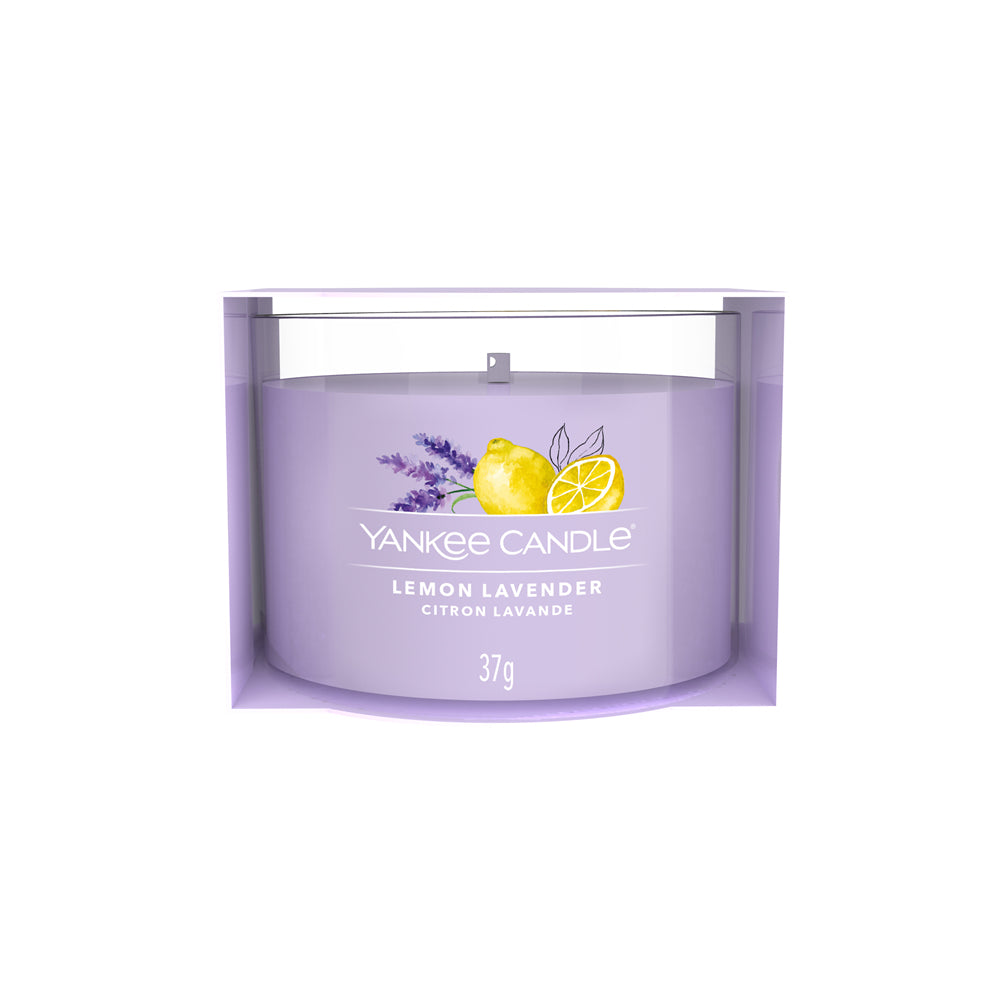 Yankee Candle Lemon Lavender – Duftkerze, Votivkerze im Glas