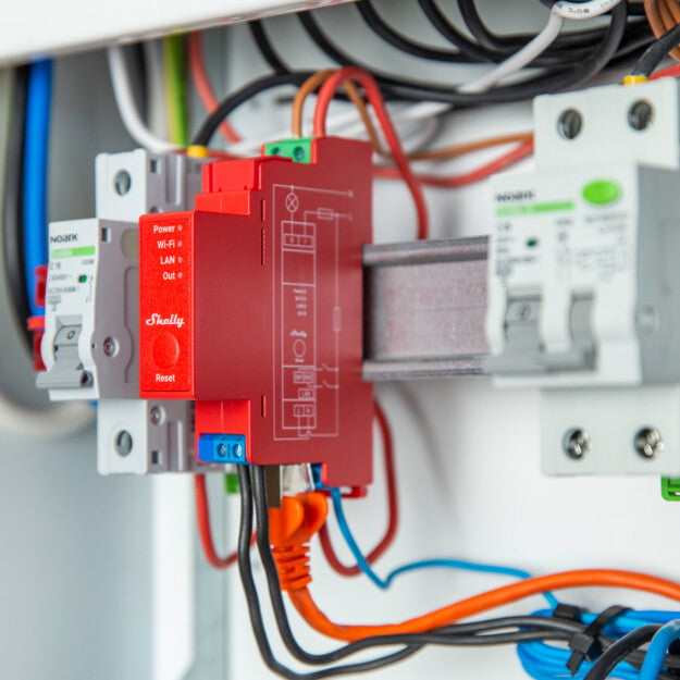 Shelly Pro 1PM – Energiezähler – 1-Phasen, 16 A, LAN/WLAN, DIN-Schiene