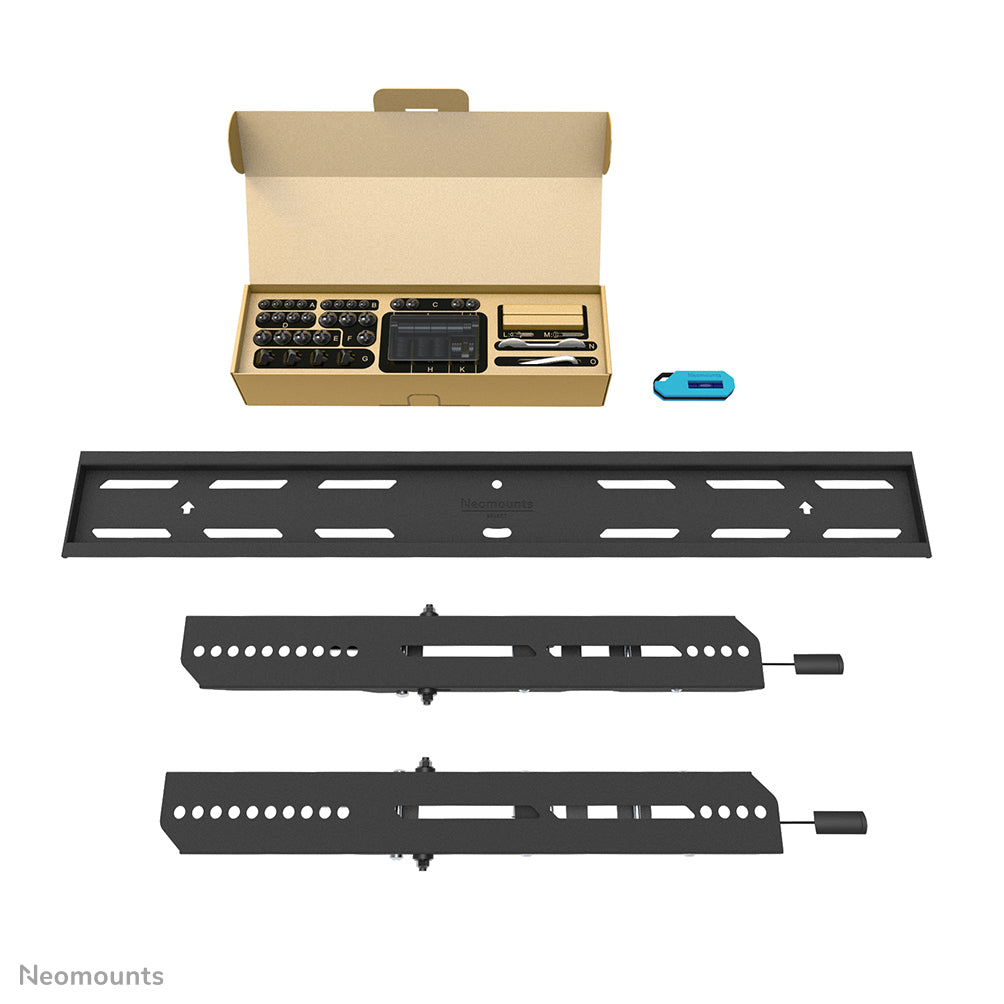 Neomounts WL30S-850BL16 – Wandhalterung, fix, für 42–86", VESA 100×100–600×400, bis 60 kg, schwarz