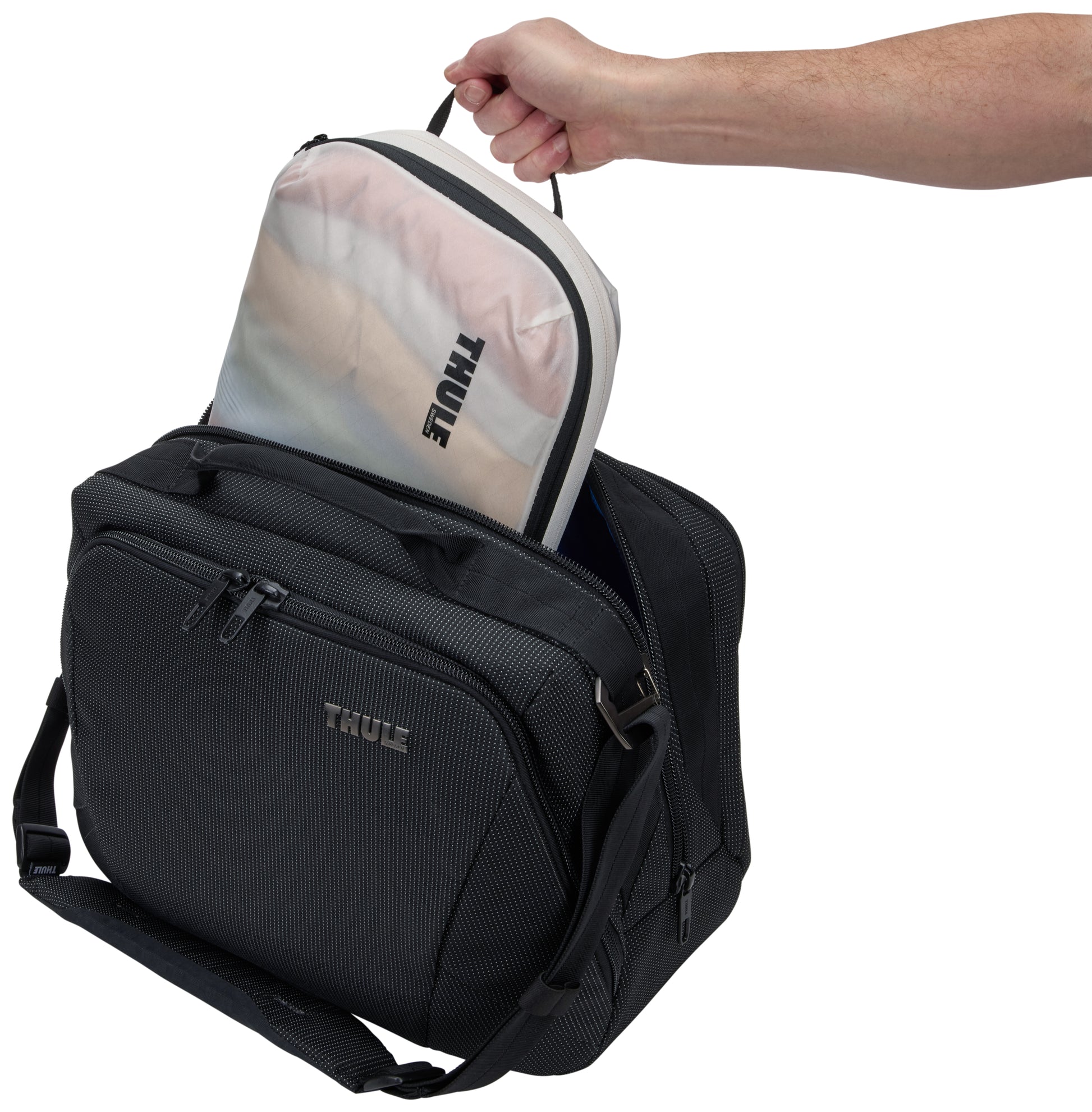 Thule Packwürfel-Set Accent TCCS201 – bluesign, 3 l – weiss, Nylon – 2-teilig
