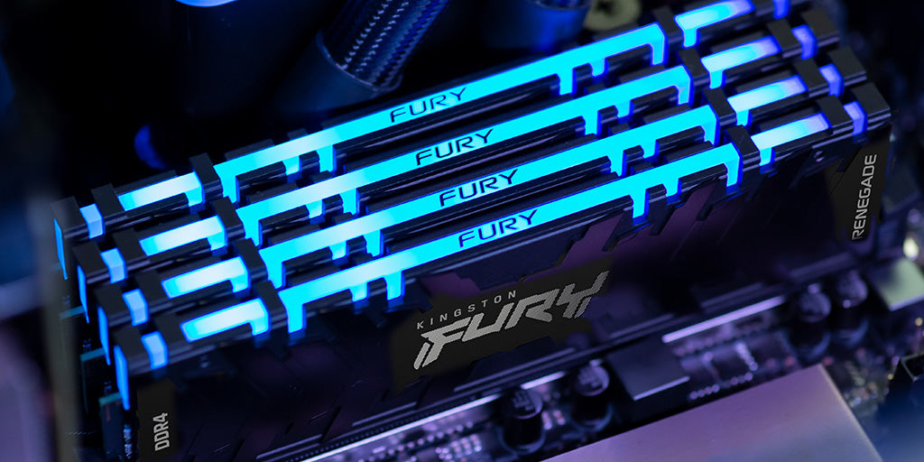 Kingston Technology Kingston FURY Renegade RGB – Arbeitsspeicher – 16 GB (2×8 GB), DDR4 4000 MT/s, CL19, 1,35 V, RGB
