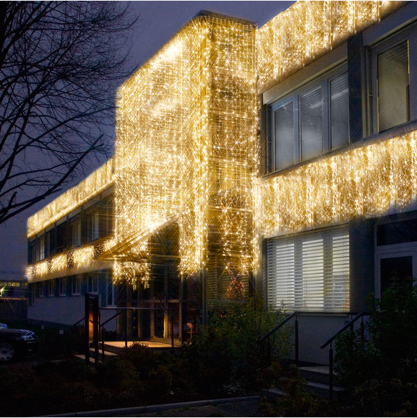 Star Trading System Decor Eiszapfen-Lichterkette Erweiterung – IP44, Netzbetrieb, für System Decor, Schwarz