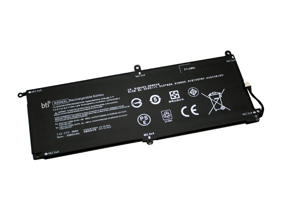 BTI Notebook-Akku – für HP Compaq Pro 612 Tablet – 29 Wh, 7,4 V, 4 Zellen – Schwarz