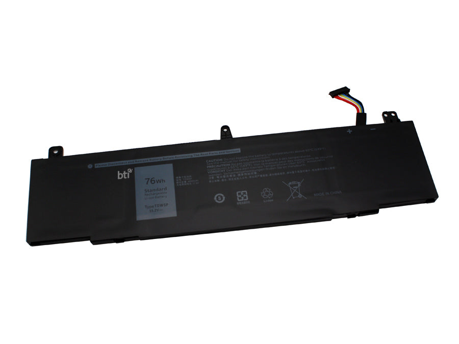 BTI Notebook-Akku – für Alienware – 76 Wh, 15,2 V (4 Zellen) – Schwarz