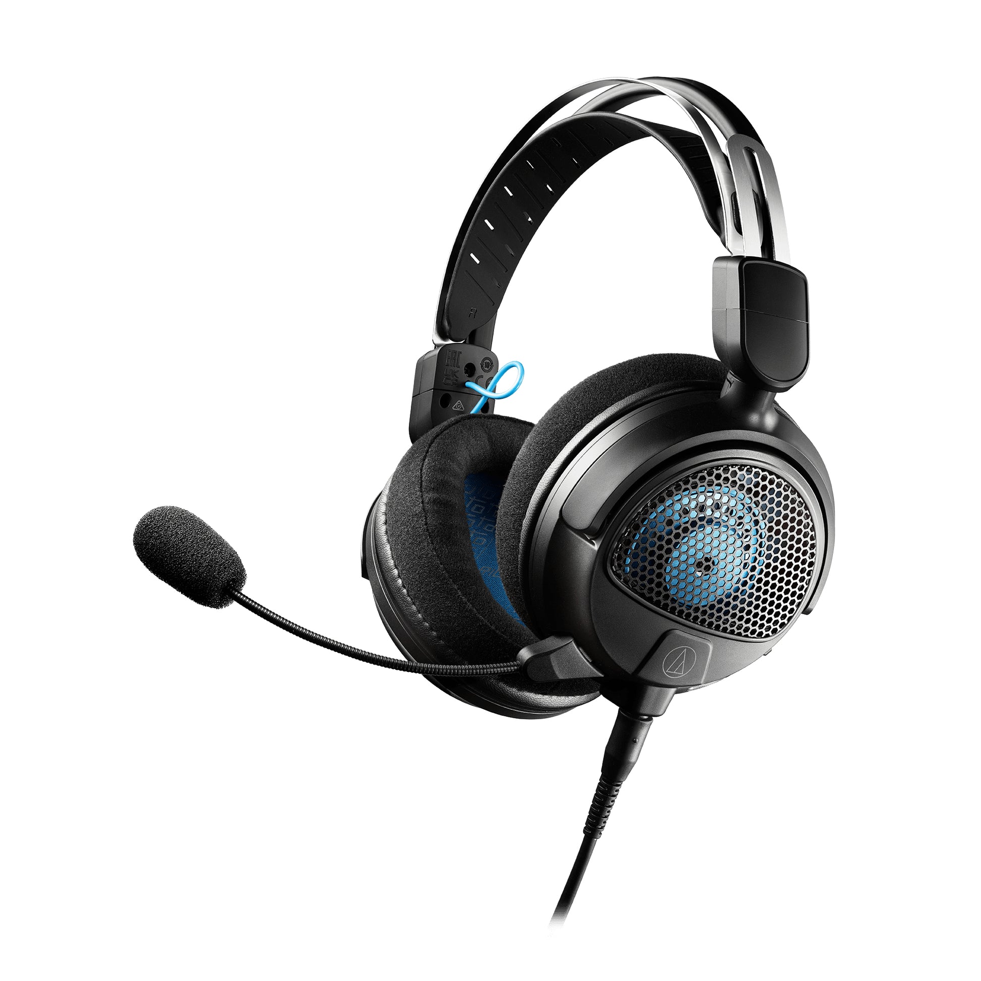 Audio-Technica ATH-GDL3 Gaming-Headset – Over-Ear, Stereo, Kabelgebunden, für PC, PS5, Xbox Series X/S, Schwarz