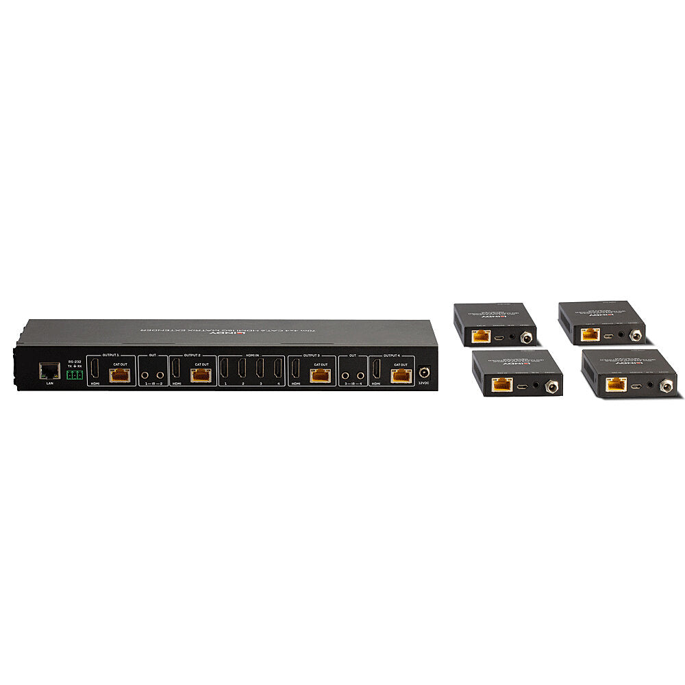 Lindy HDMI-Matrix-Extender 4×4 über Cat-6, bis 70 m, 4K60, IR