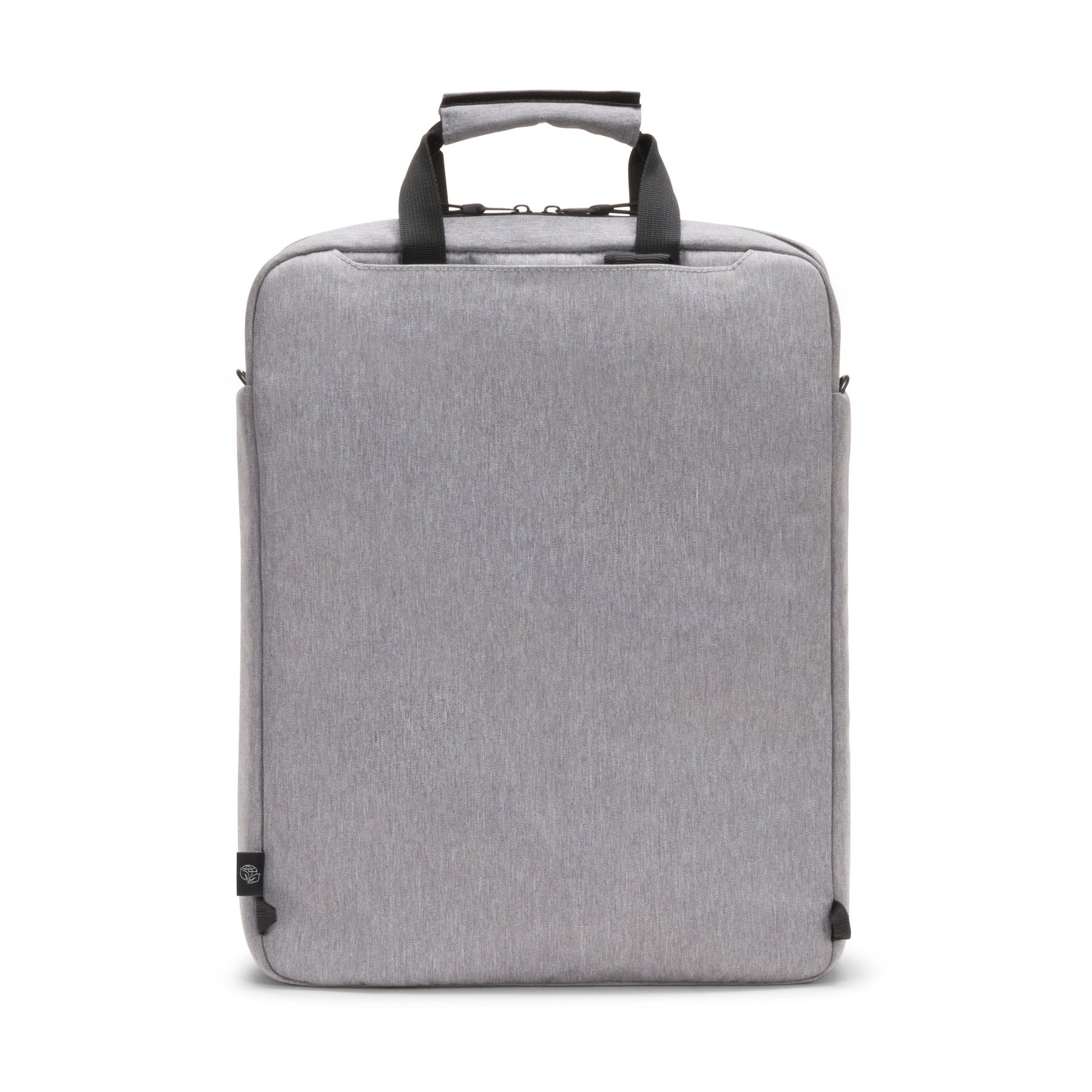 DICOTA Eco MOTION Notebook-Tasche bis 15,6" – aus recycelten Materialien, abnehmbarer Schultergurt – Grau