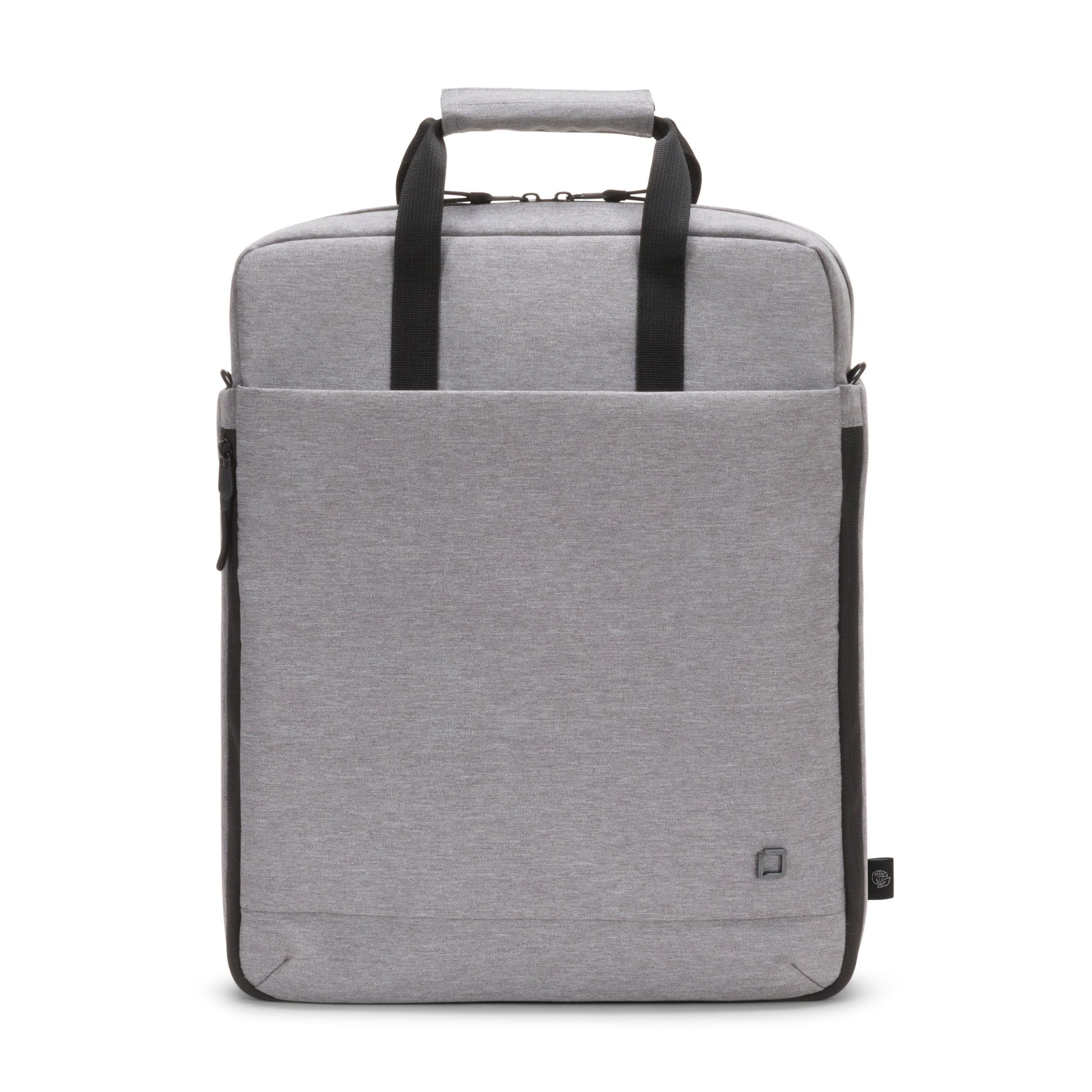 DICOTA Eco MOTION Notebook-Tasche bis 15,6" – aus recycelten Materialien, abnehmbarer Schultergurt – Grau