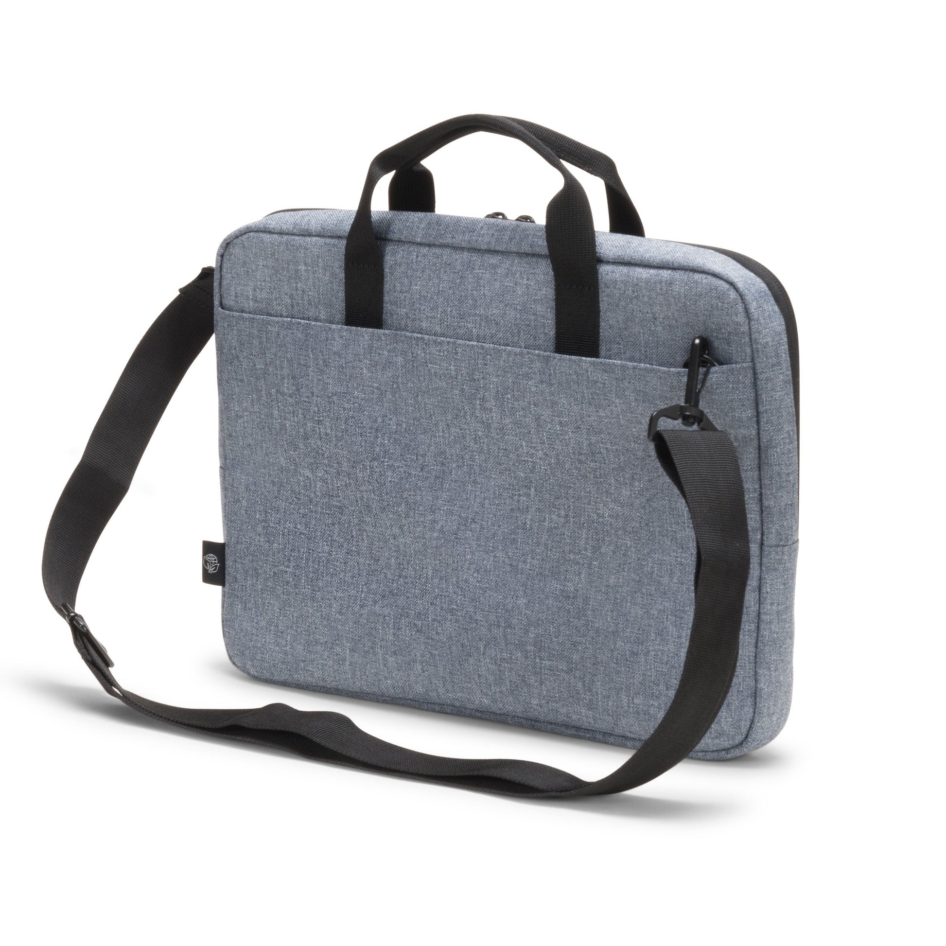 DICOTA Eco Slim MOTION Notebook-Tasche bis 13,3" – abnehmbarer Schultergurt, Recyceltes PET – Blue Denim