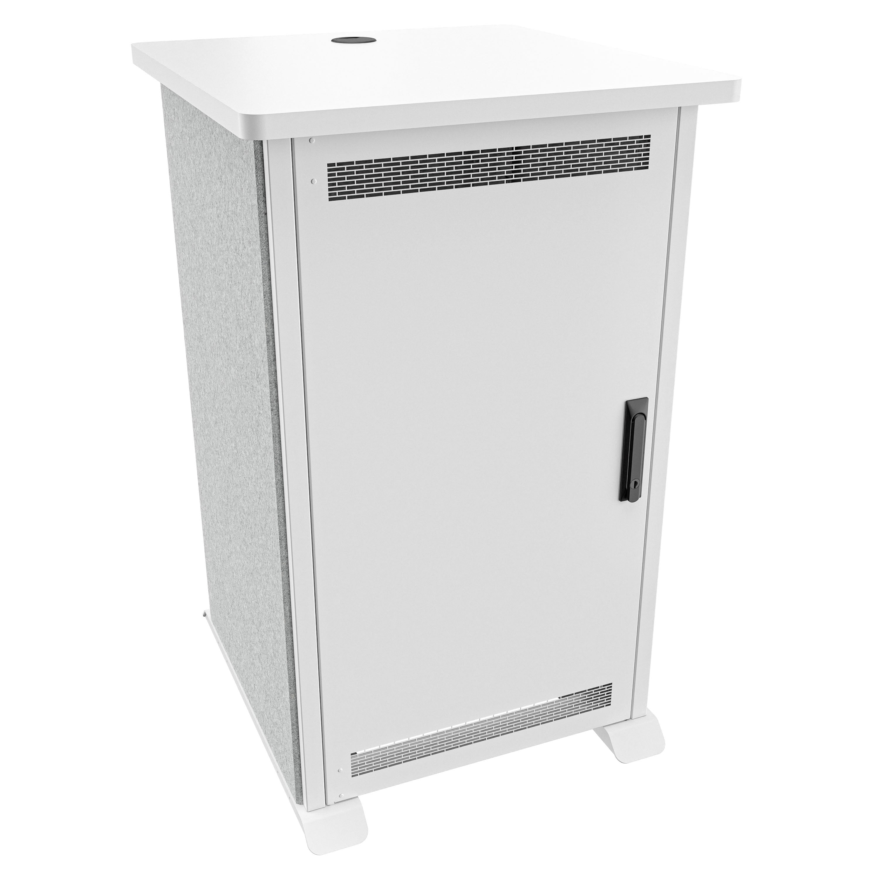 Middle Atlantic Forum FMR-2027D8WS – 19" Netzwerkschrank 20U, 654 × 685,8 × 1066,8 mm, silber, Stahl