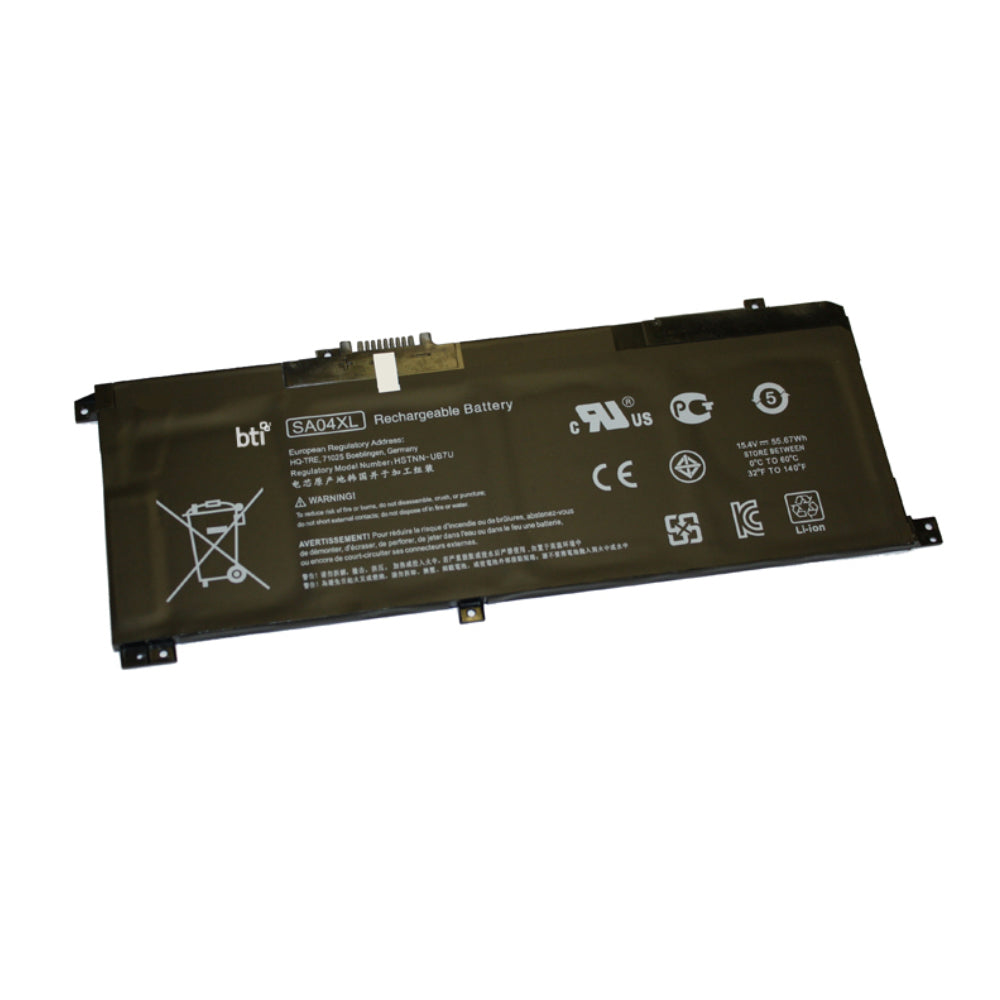 BTI Notebook-Akku – für HP – 53 Wh, 15,4 V – Schwarz