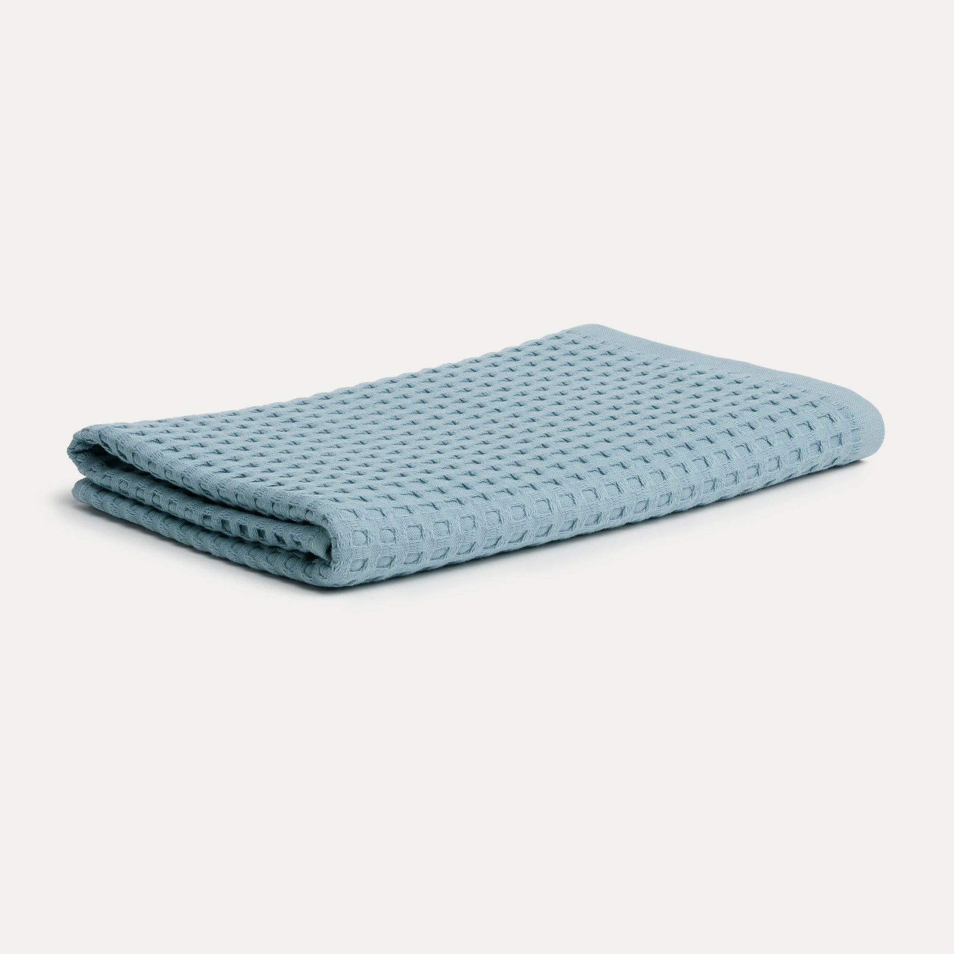 MÖVE Duschtuch Piquée – 70 × 140 cm, Himmelblau, 100% Baumwolle, 350 g/m², STANDARD 100 by OEKO-TEX