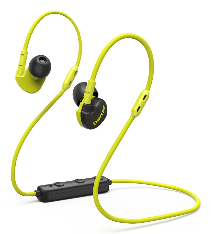 Hama Freedom Athletics III In-Ear Kopfhörer – Schwarz/Gelb, BT 5,3