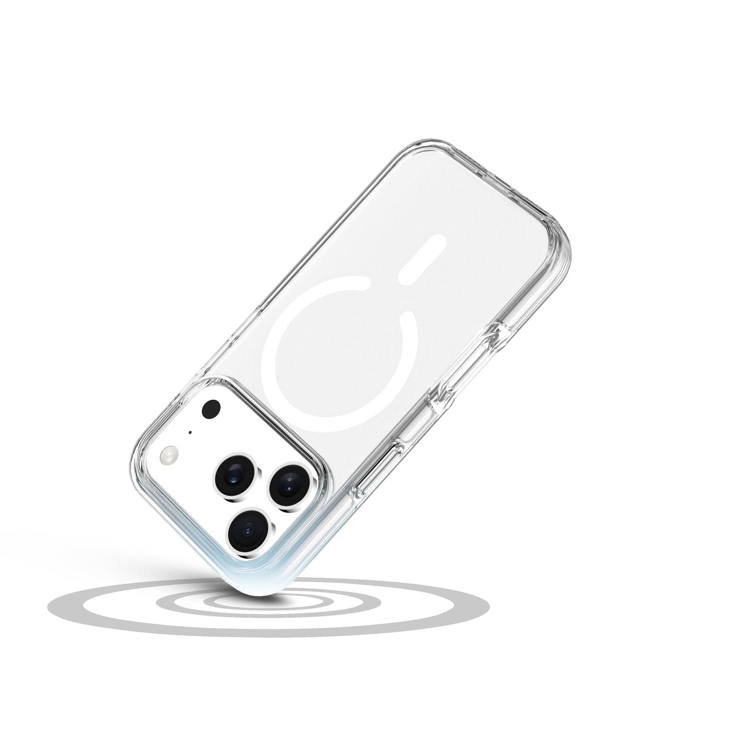 Cellularline Backcover – für Apple iPhone 17 Pro – transparent – Kunstleder, MagSafe-kompatibel