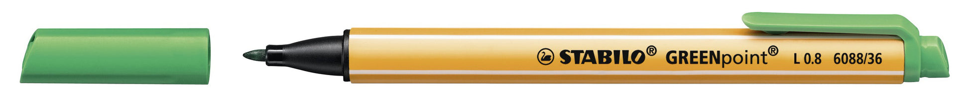 STABILO Filzstifte GREENpoint, Strichbreite 0,8 mm, 4 Farben