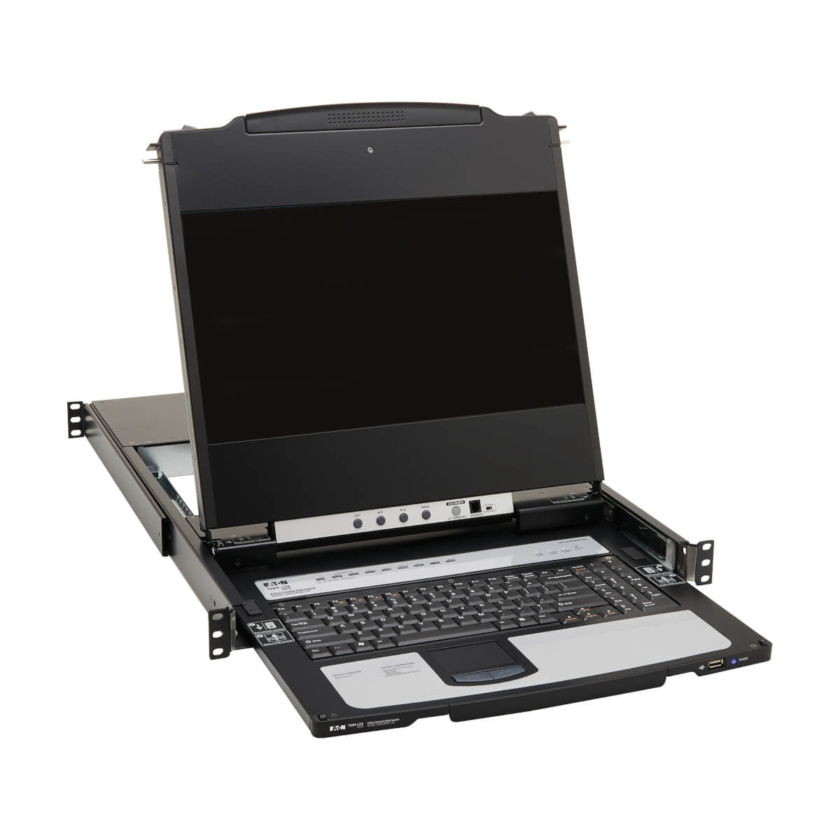 Tripp Lite B030-DP08-17D – 17" Rack-LCD-Konsole – 1920 × 1080, 8-Port KVM, USB 2.0-Hub – 1U