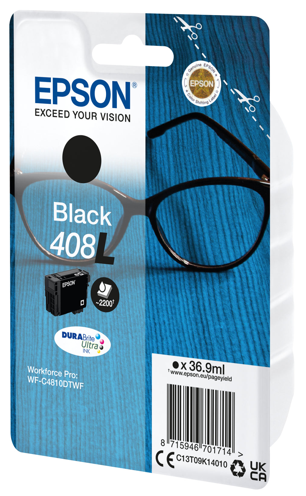 Epson Tintenpatrone 408L Schwarz – Original