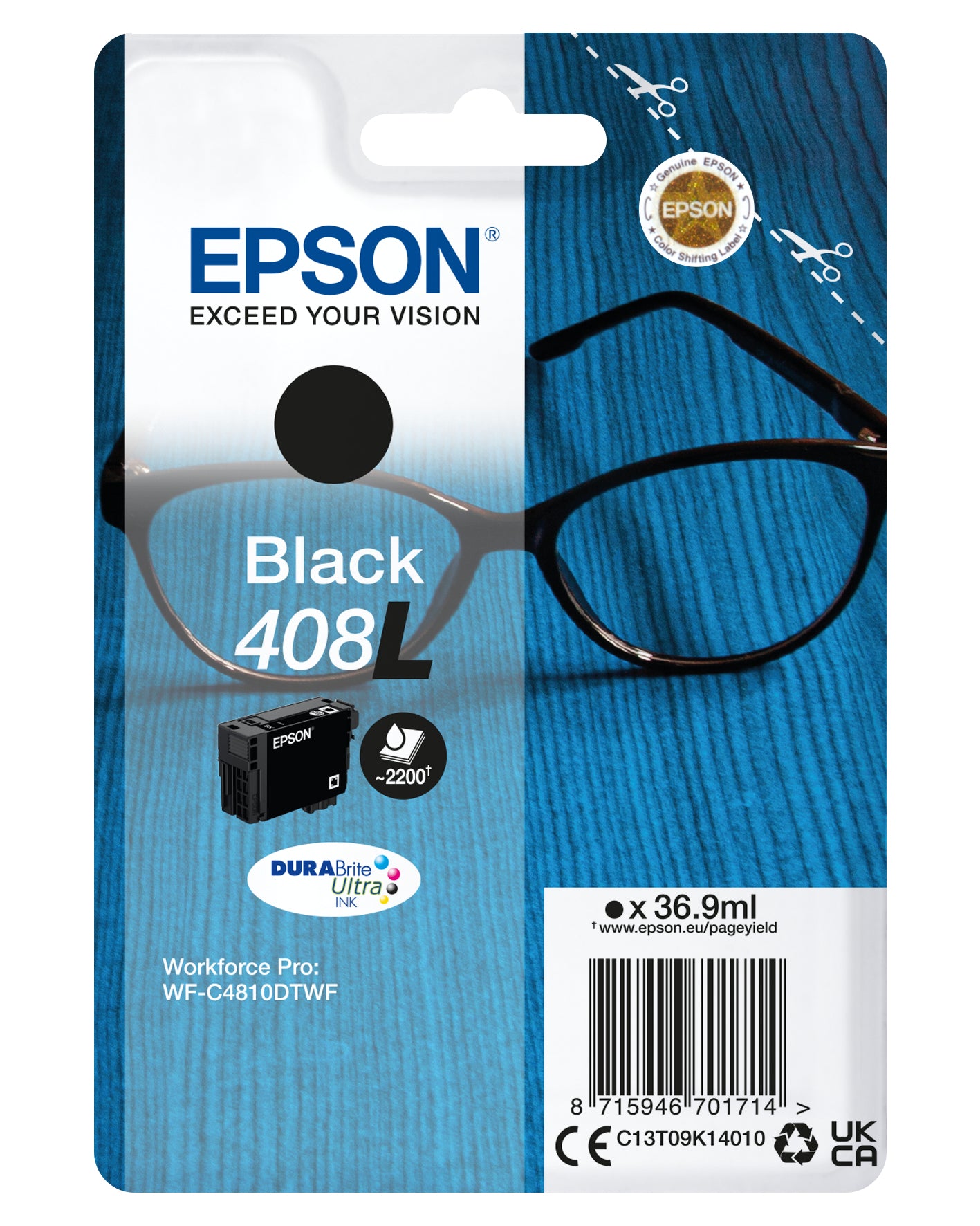 Epson Tintenpatrone 408L Schwarz – Original