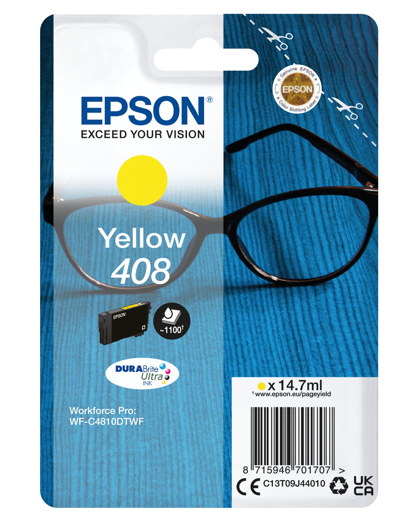 Epson Tintenpatrone 408 – Original, 1100 Seiten