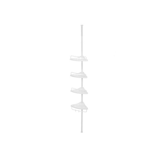 Songmics Aufbewahrungsbox (Bad) BCB001A – 85–305 cm, Polypropylen/Stahl (pulverbeschichtet), 3 kg, Weiss