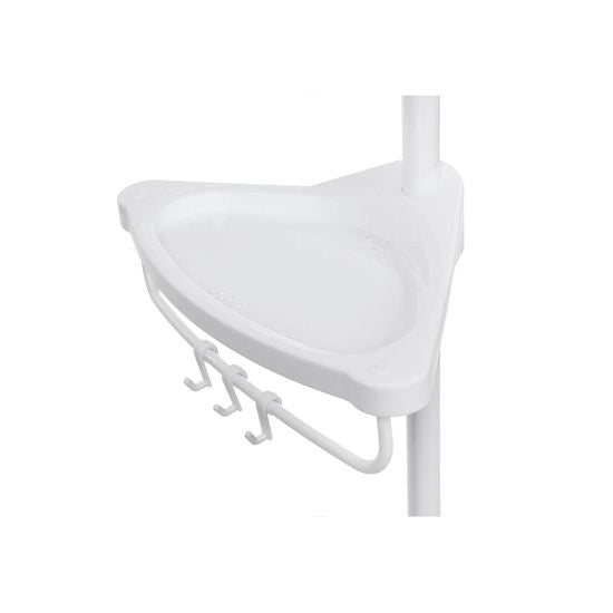 Songmics Aufbewahrungsbox (Bad) BCB001A – 85–305 cm, Polypropylen/Stahl (pulverbeschichtet), 3 kg, Weiss