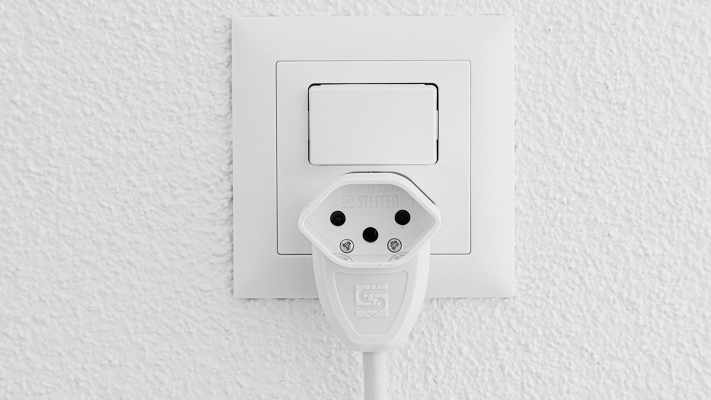 Steffen Verlängerungskabel T12–T13, 3 m, 1 mm², abgewinkelter Stecker – weiss