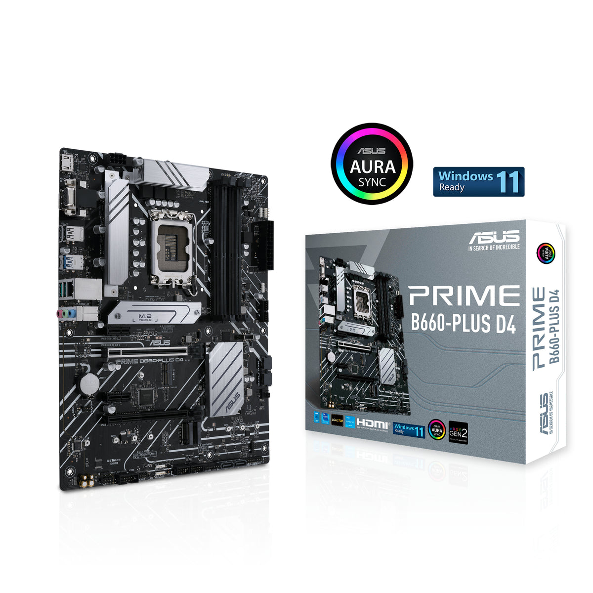 ASUS PRIME B660-PLUS D4 – Mainboard – LGA 1700, Intel B660, ATX, DDR4, 128 GB
