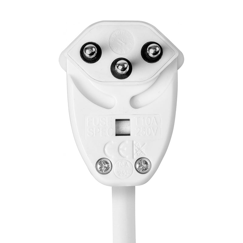 Steffen Variabl – Steckdosenleiste, 7× T13, mit Schalter, 3 m, Stecker Typ T, abgewinkelt, IP20