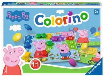 Ravensburger Lernspiel – Peppa Pig Colorino, Brettspiel, 1 Spieler, ab 2 Jahren, Mehrsprachig