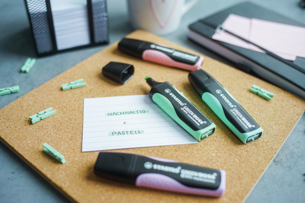 STABILO BOSS Textmarker Pastellminze – Keilspitze, 2–5 mm, nachfüllbar