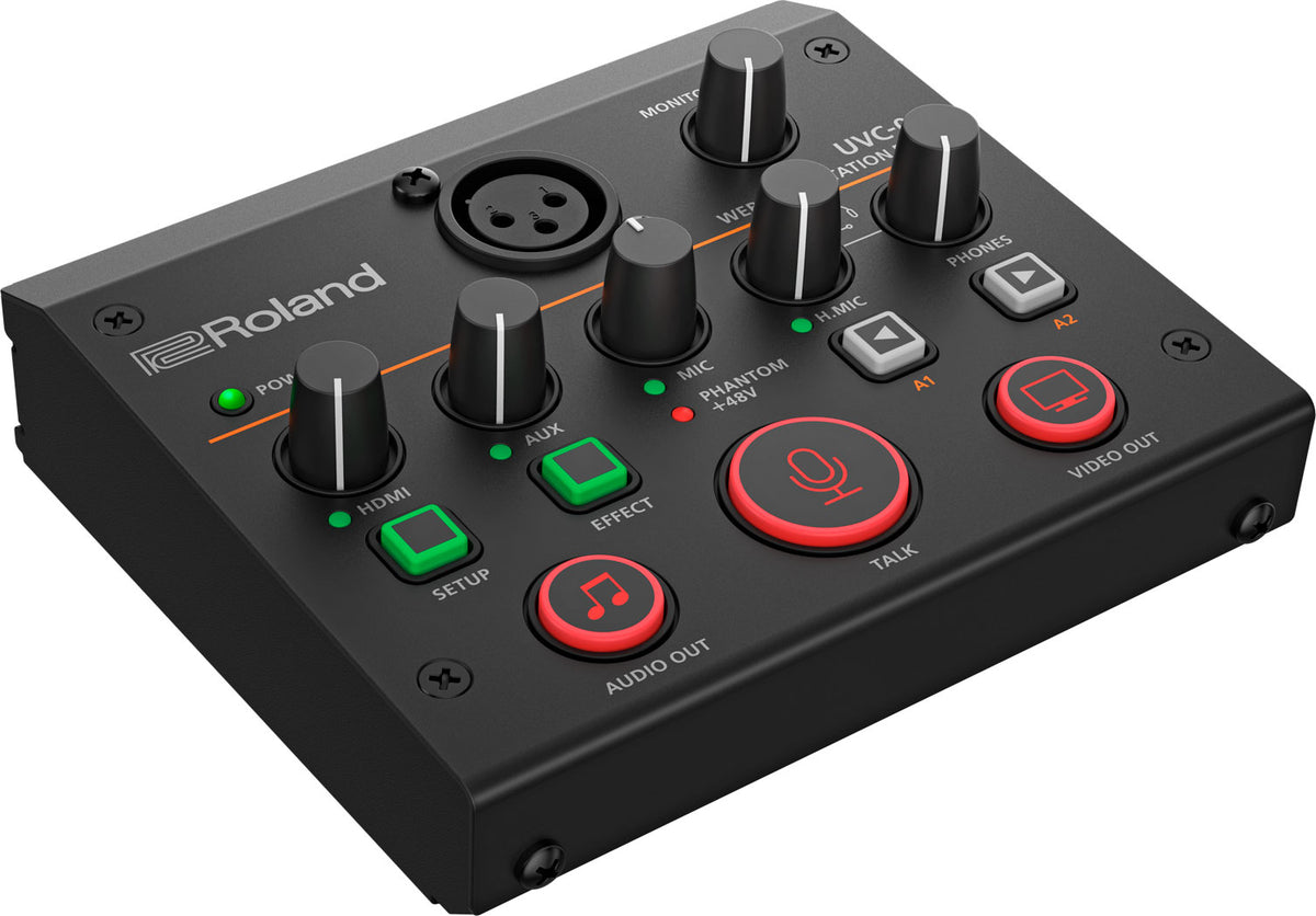 Roland UVC-02 – USB Video Interface, HDMI, XLR, 3,5 mm Klinke, 48 kHz, Schwarz