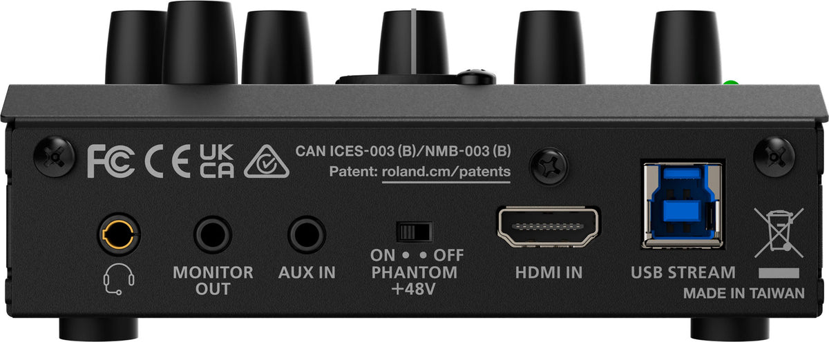 Roland UVC-02 – USB Video Interface, HDMI, XLR, 3,5 mm Klinke, 48 kHz, Schwarz