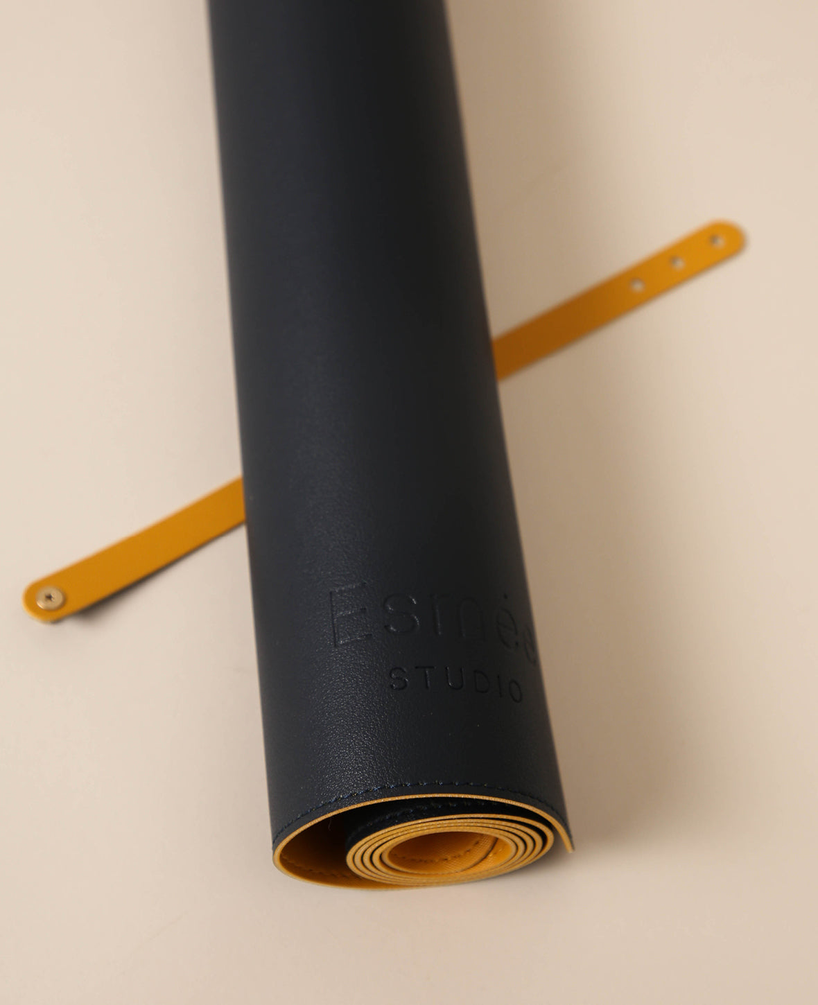 Esmée Schreibunterlage – 800 × 400 mm, Kunstleder, Dunkelblau