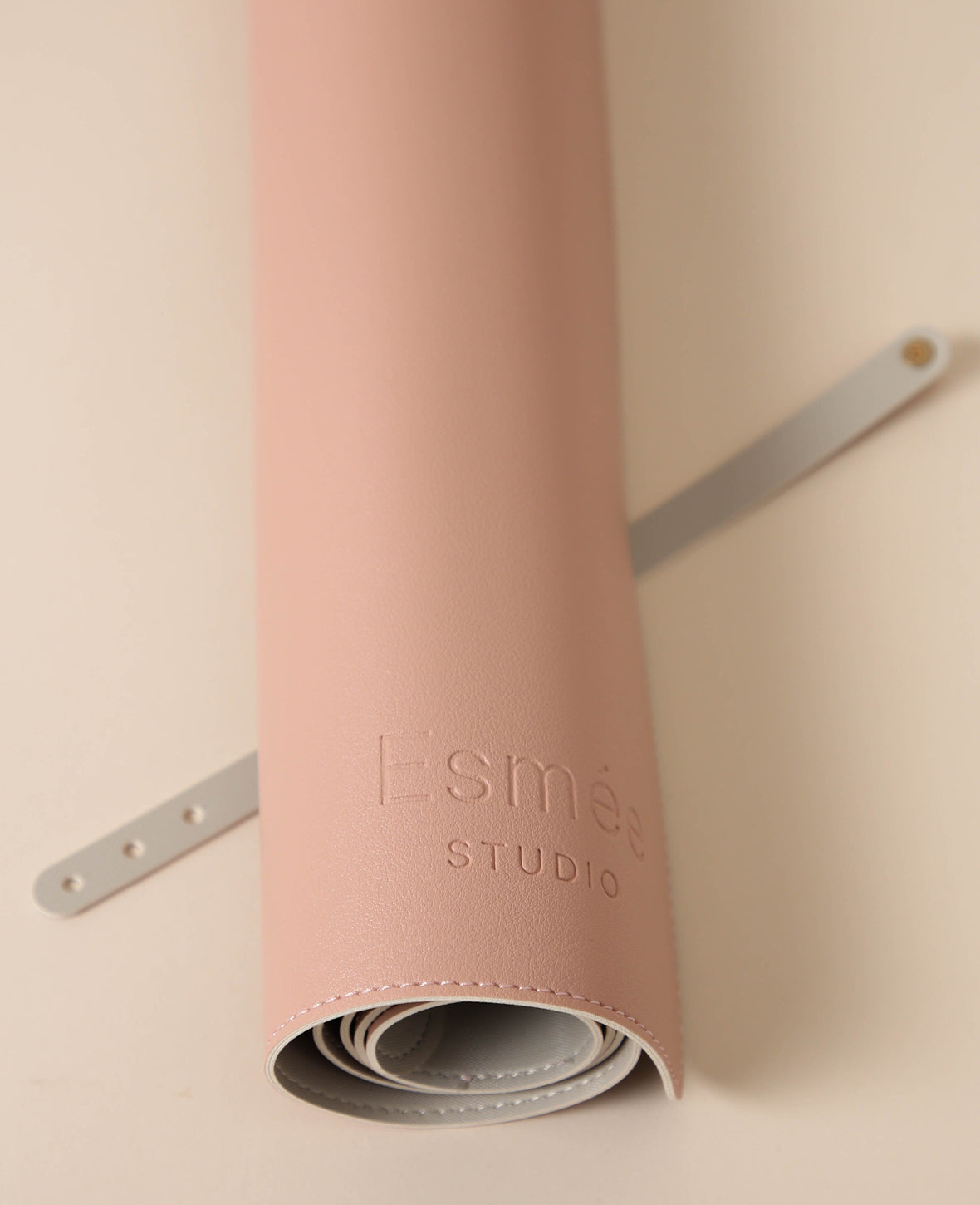 Esmée Schreibtischunterlage – 800 × 400 mm, Kunstleder, Rosa, rutschfest, 1 Stück