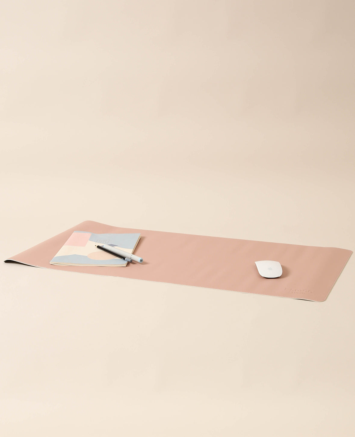 Esmée Schreibtischunterlage – 800 × 400 mm, Kunstleder, Rosa, rutschfest, 1 Stück