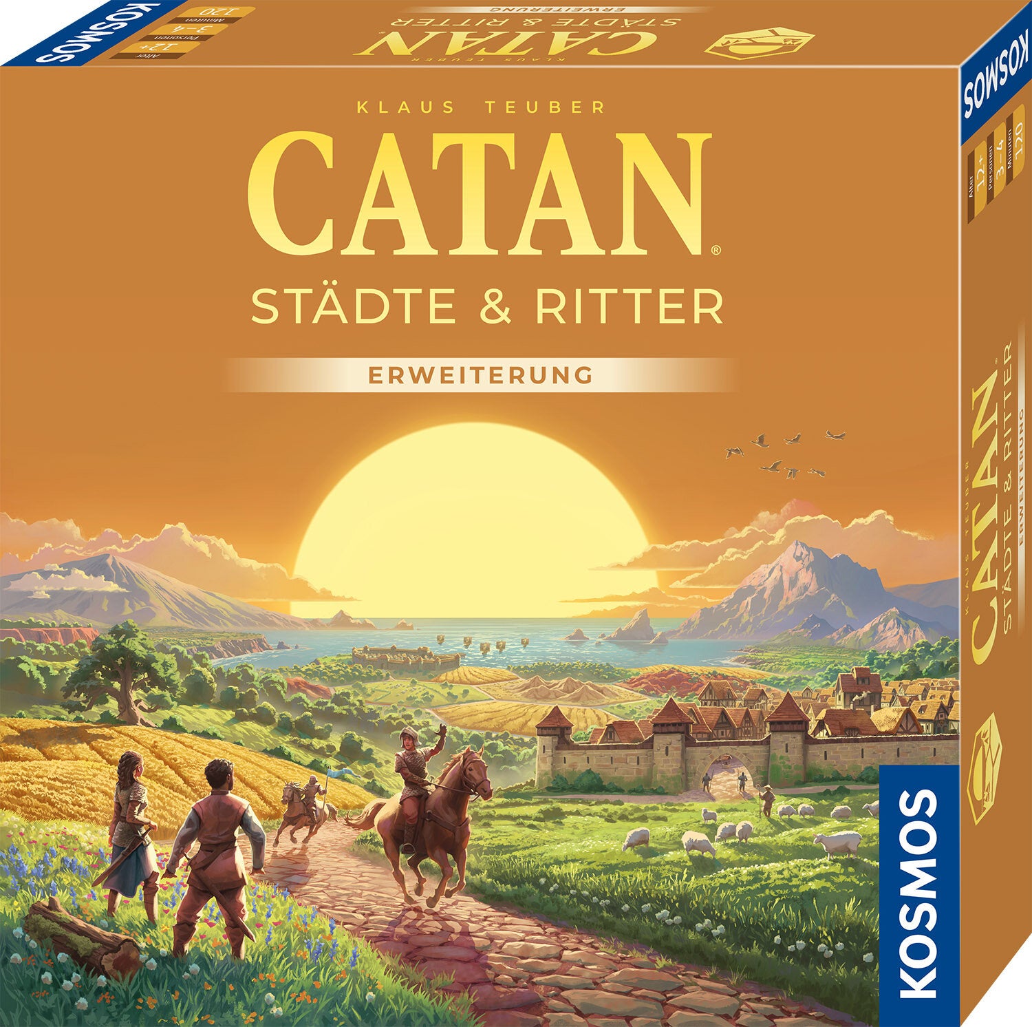 Kosmos CATAN Städte & Ritter – Erweiterung, für CATAN, 3–4 Spieler, ab 12 Jahren, 120 Min, DE