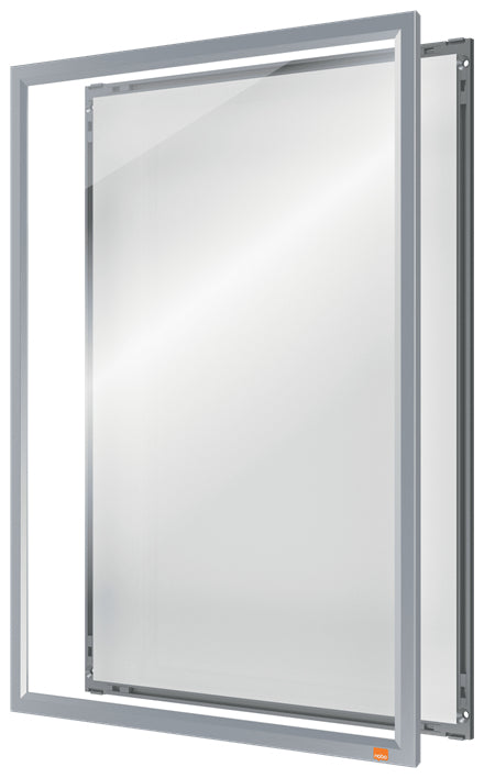 Nobo Impression Pro Plakatrahmen – für A3 – Klapprahmen – Weiss – Aluminium – 339×463×17 mm