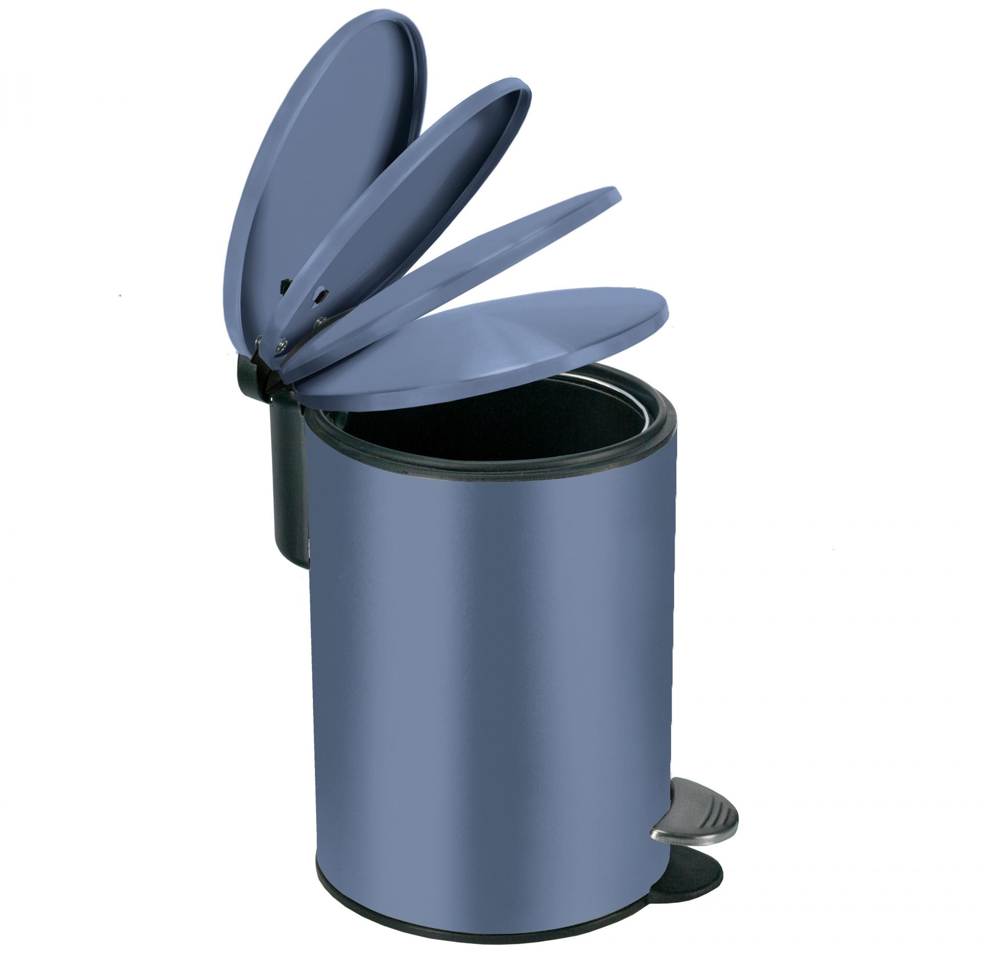 Kleine Wolke Papierkorb – 3 l – Metall, Dunkelblau – Ø 170 × H 236 mm