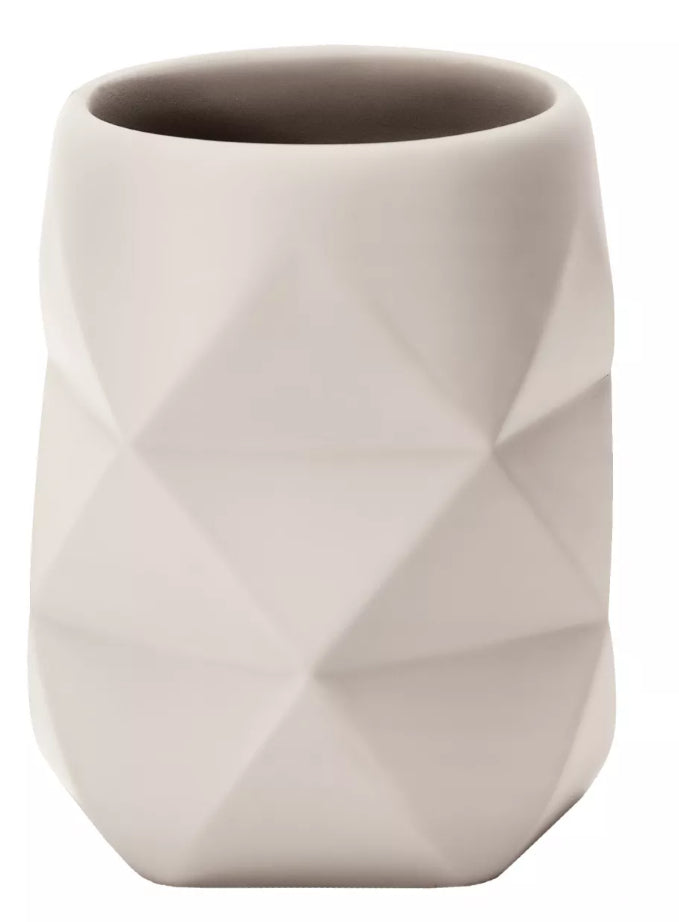 Kleine Wolke Zahnputzbecher – 8×8×10 cm, Polyresin, Beige