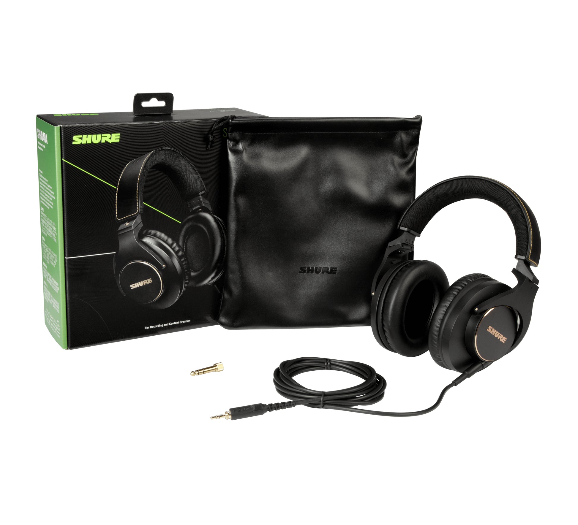 Shure SRH840 (40 Ω) – Over-Ear Studiokopfhörer – geschlossen, 6,3 mm Klinke, 3 m – schwarz
