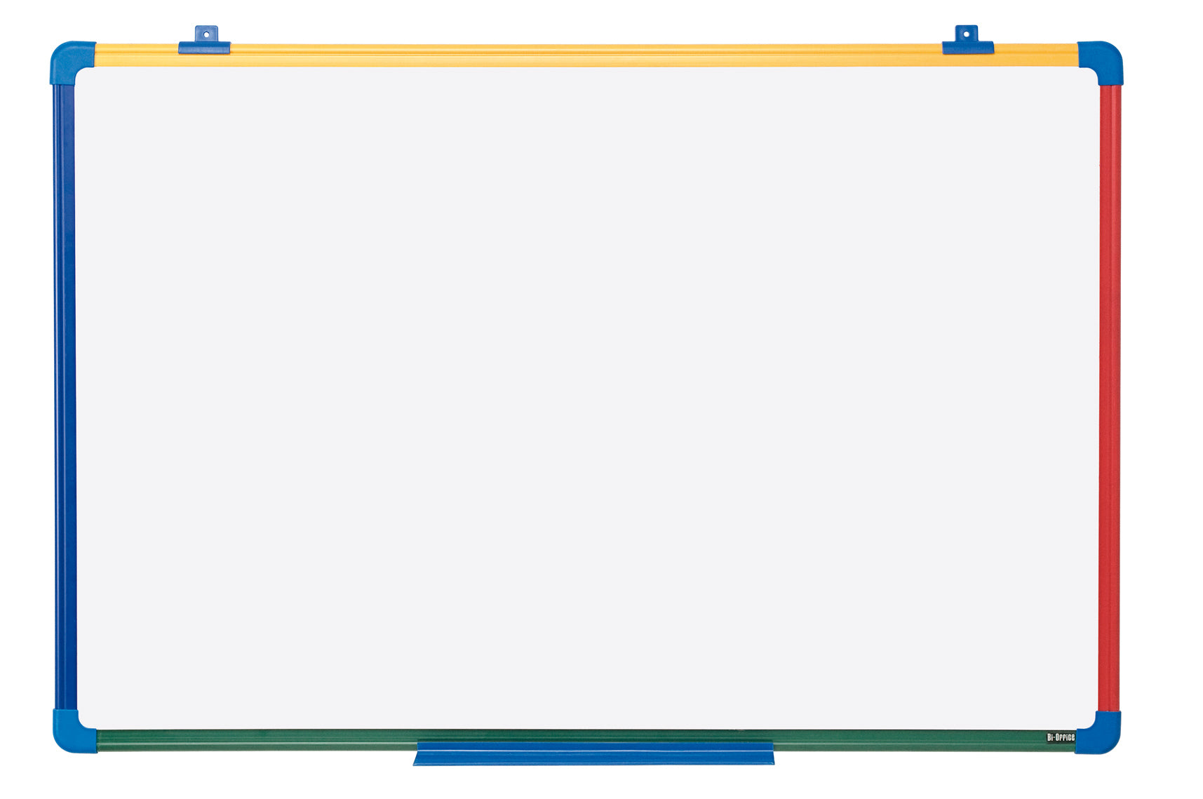 Bi-Office Whiteboard – 60 × 90 cm, Emaille, Kunststoffrahmen, Wandmontage, inkl. Stiftablage – 1-teilig