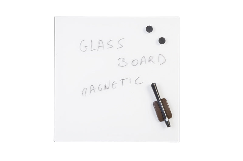 Bi-Office Whiteboard – 80 × 20 cm, Glas, magnetisch, Wandmontage, inkl. 2 Magnete