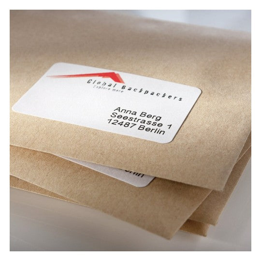 Avery Zweckform – Etiketten A4 49 × 25 mm – Papier, weiss – permanent haftend – Laser/Inkjet – 100 Blätter