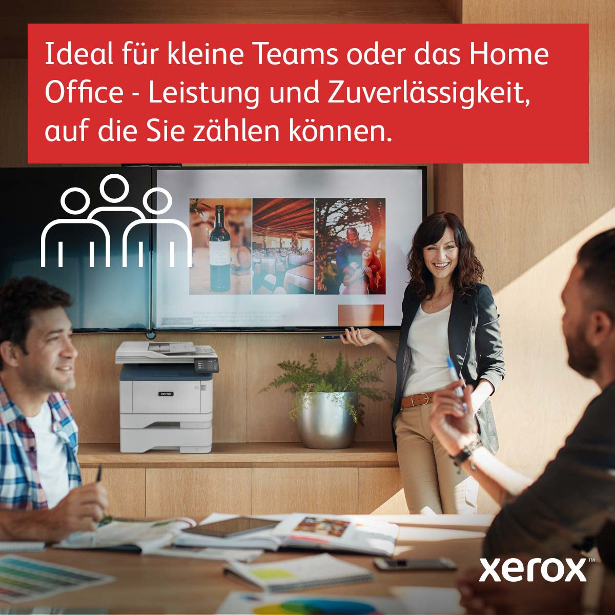 Xerox B305 – SW Laser-Multifunktionsdrucker, A4, 3-in-1, Duplex, ADF, WLAN/LAN, AirPrint, Mopria, Touchscreen