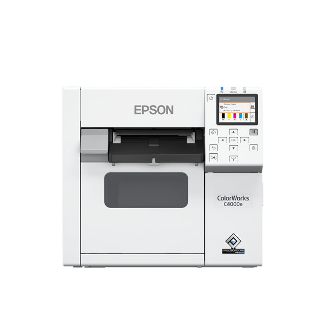 Epson CW-C4000e – Farb-Etikettendrucker (Tintenstrahl), 108 mm, 1'200×1200 dpi, 102 mm/s, USB