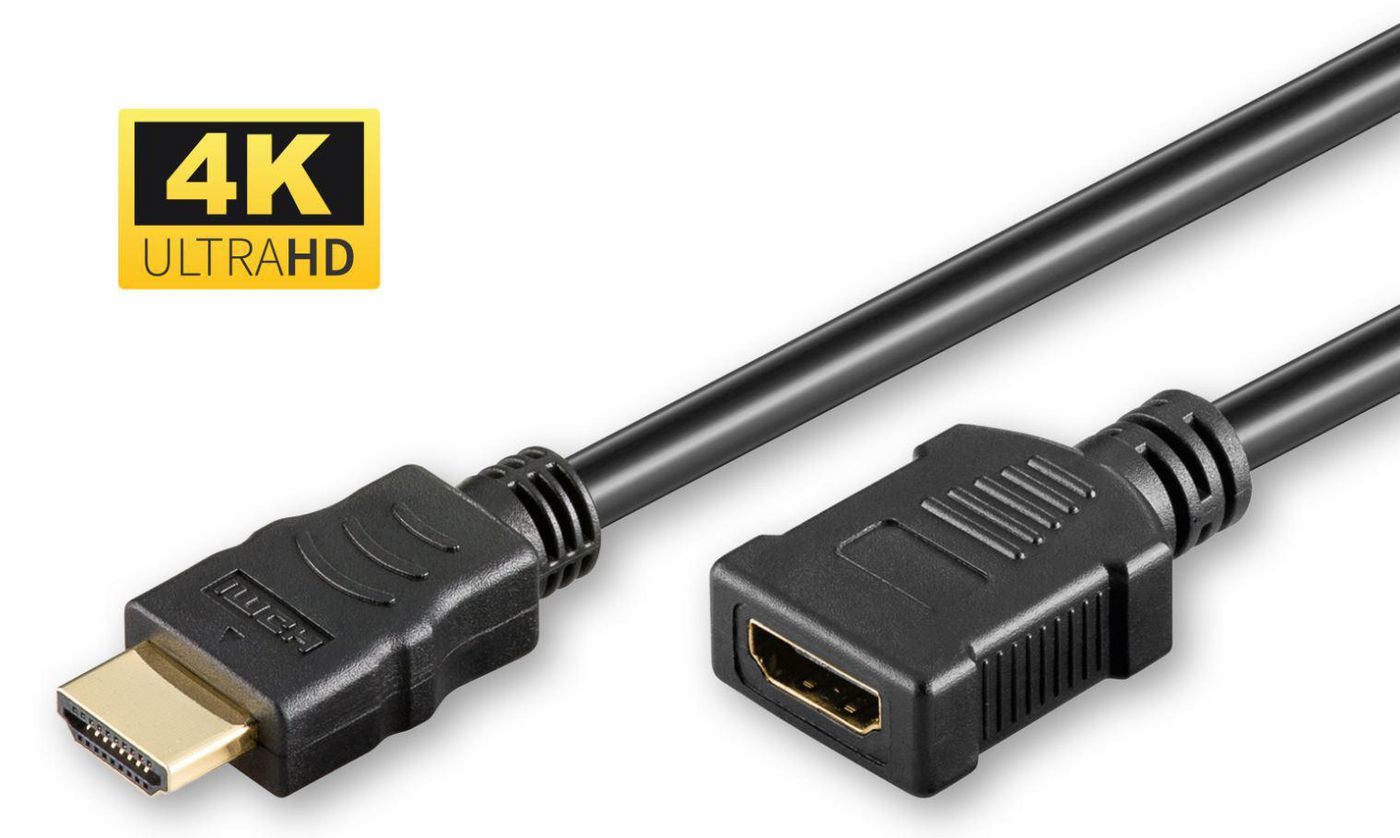 Microconnect HDMI Verlängerungskabel HDMI 2.0 – 4K 60 Hz – 1 m – HDR, ARC