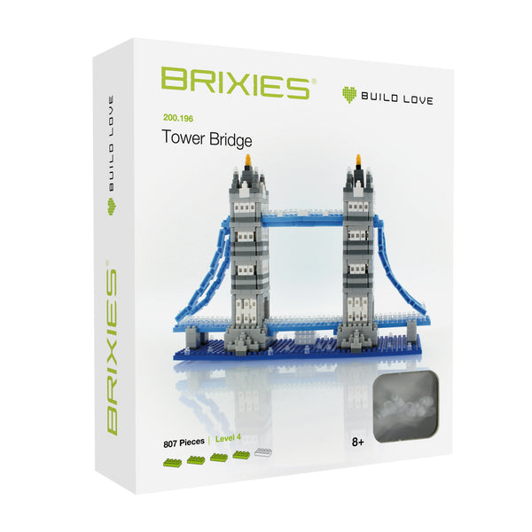 BRIXIES 3D Puzzle Tower Bridge – ab 8 Jahren – 4,8 × 13,4 × 20,6 cm – ABS – mehrfarbig