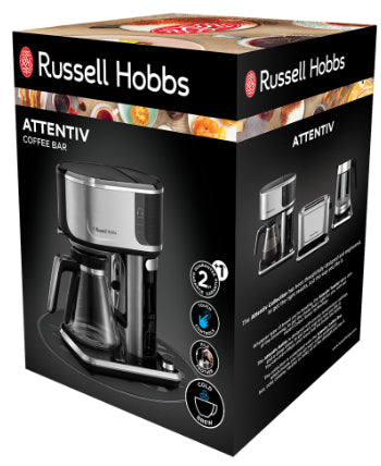 Russell Hobbs Attentiv 26230-56 Filterkaffeemaschine – 15 Tassen, Karaffe, Edelstahl